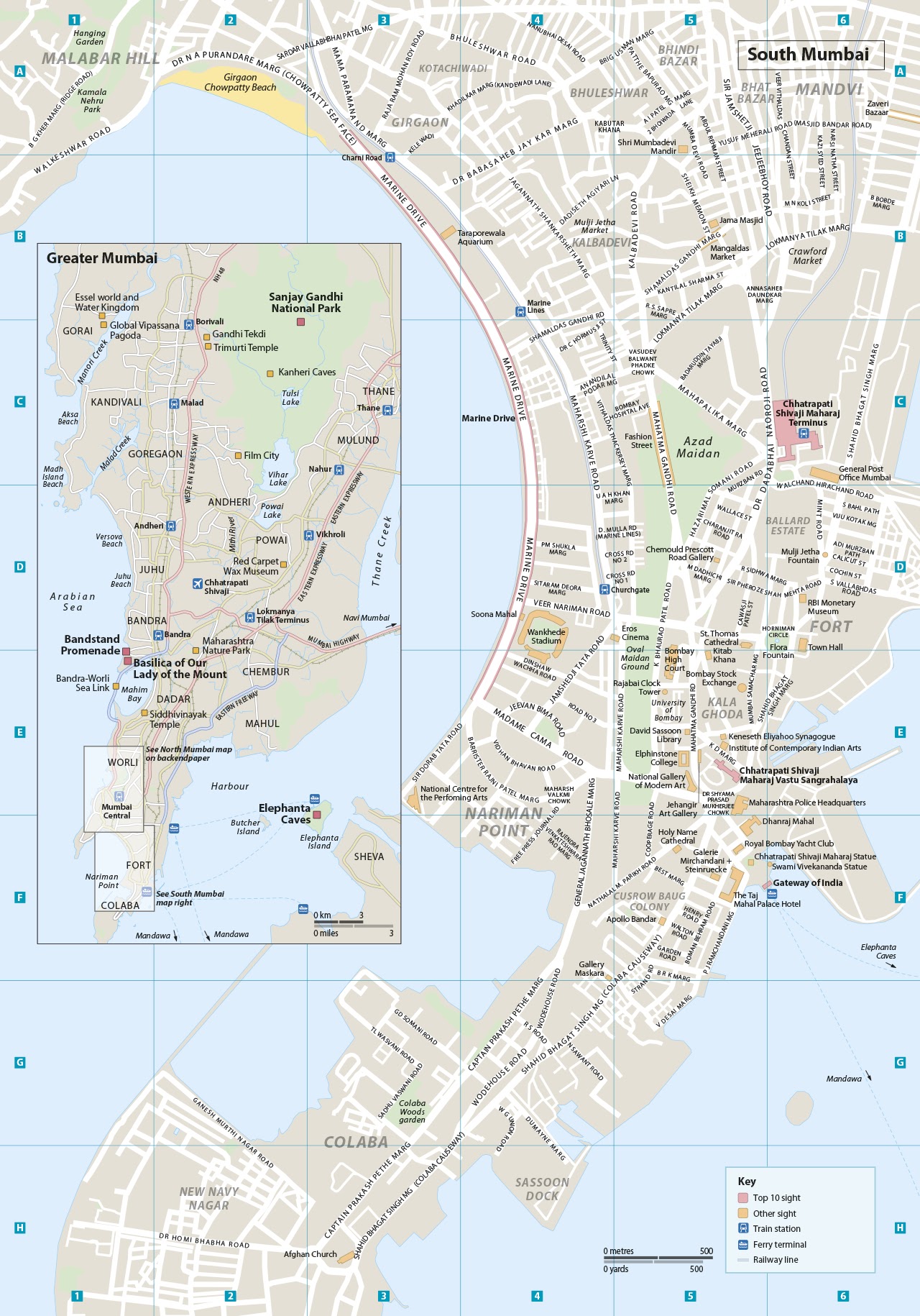 Mumbai, map