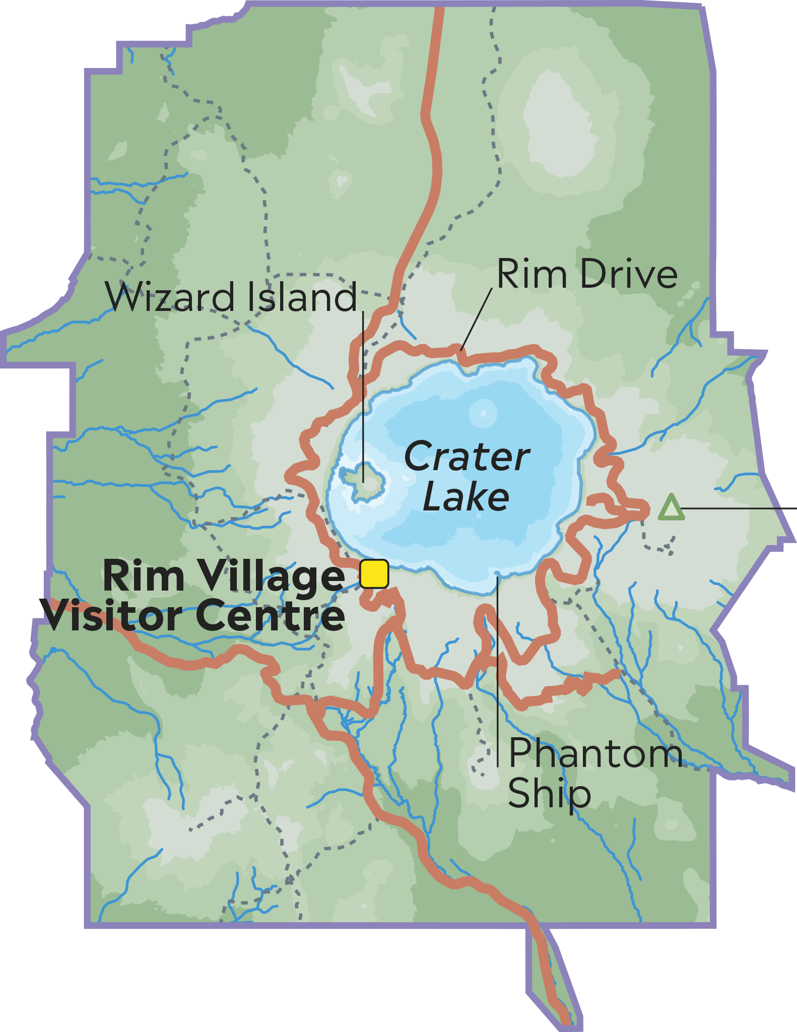 Crater lake, National Park