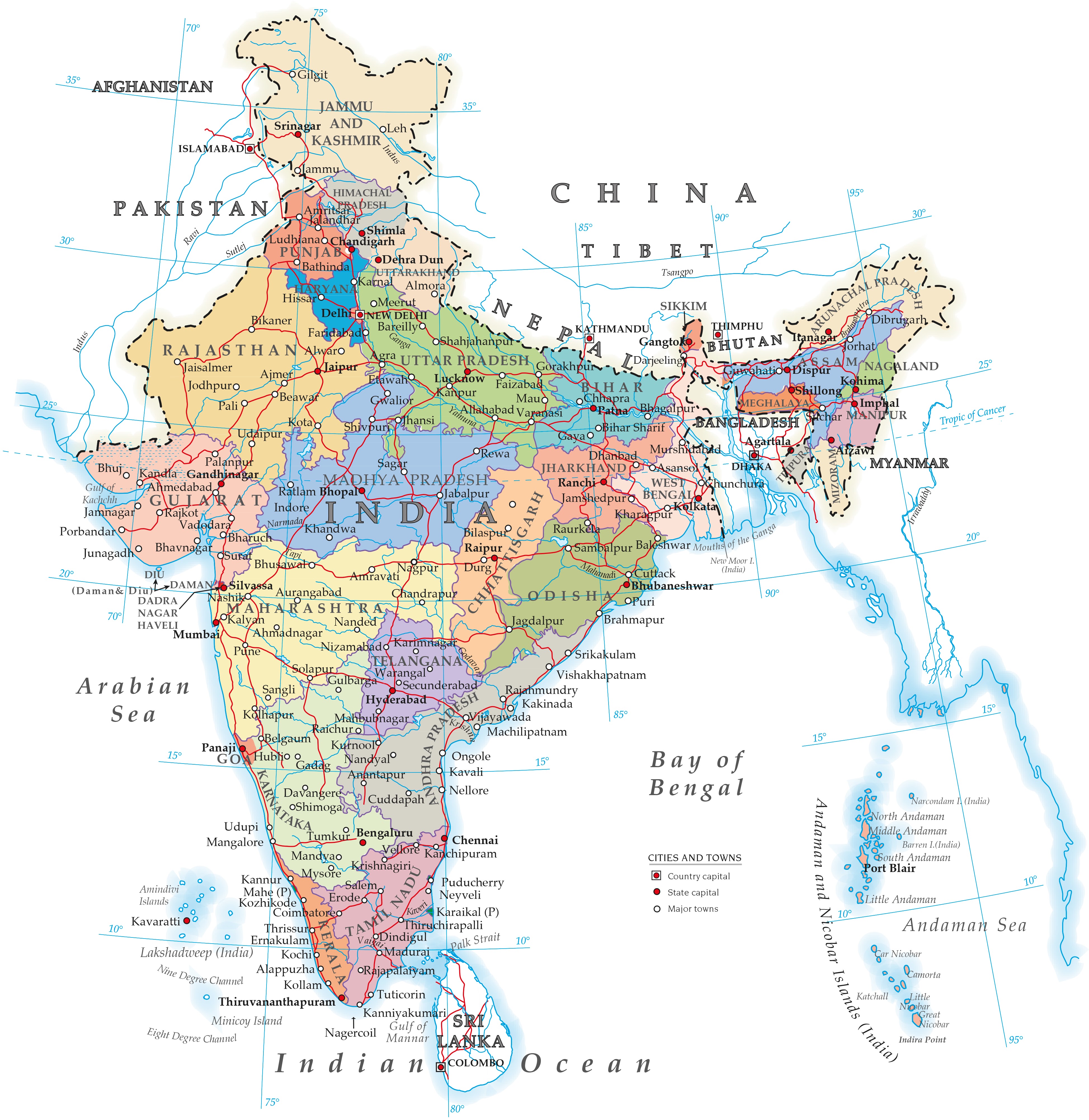 India political map